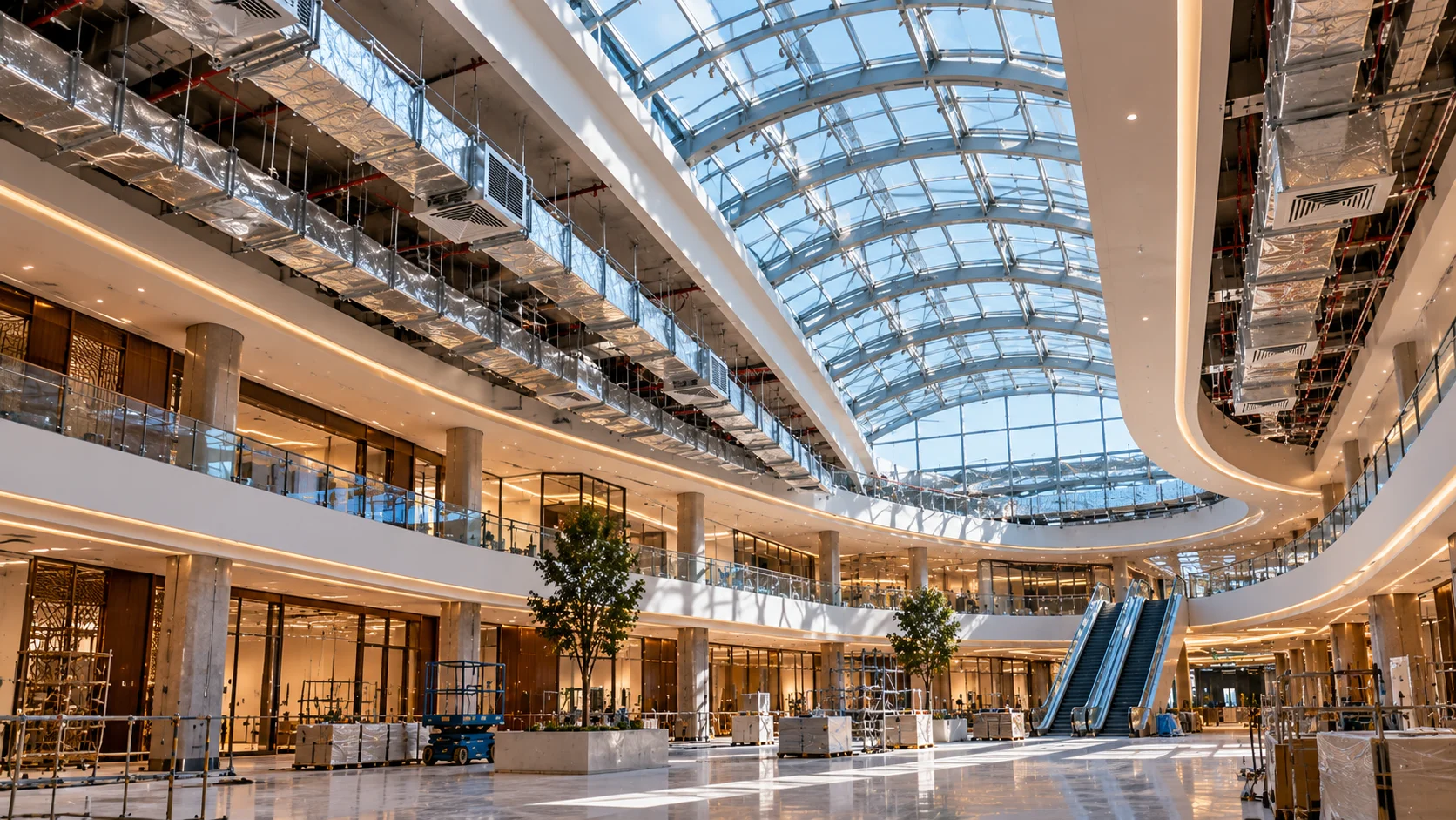Mall of Egypt commercial complex ductwork supply
