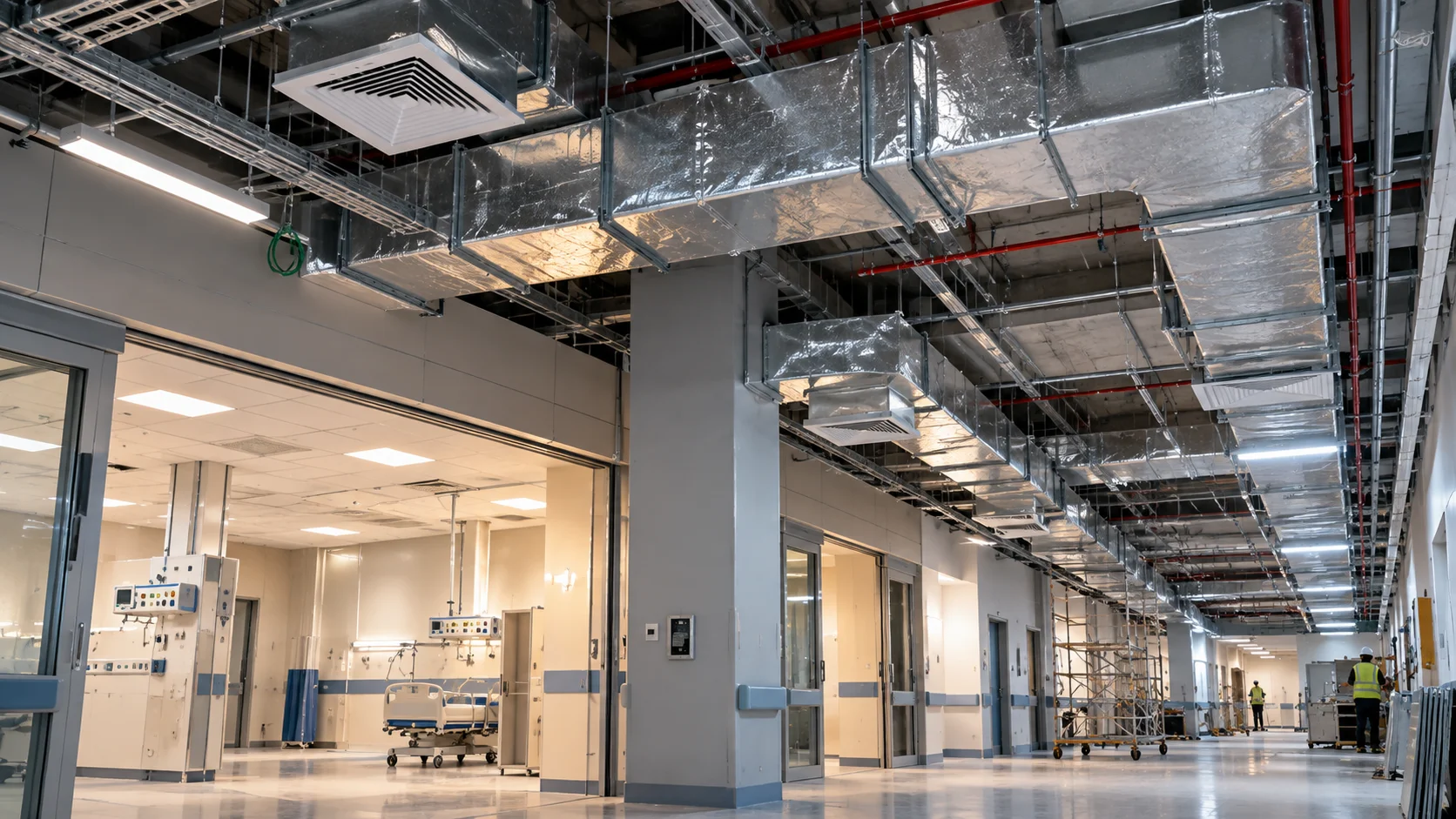 Wadi El Nile Hospital healthcare facility HVAC installation