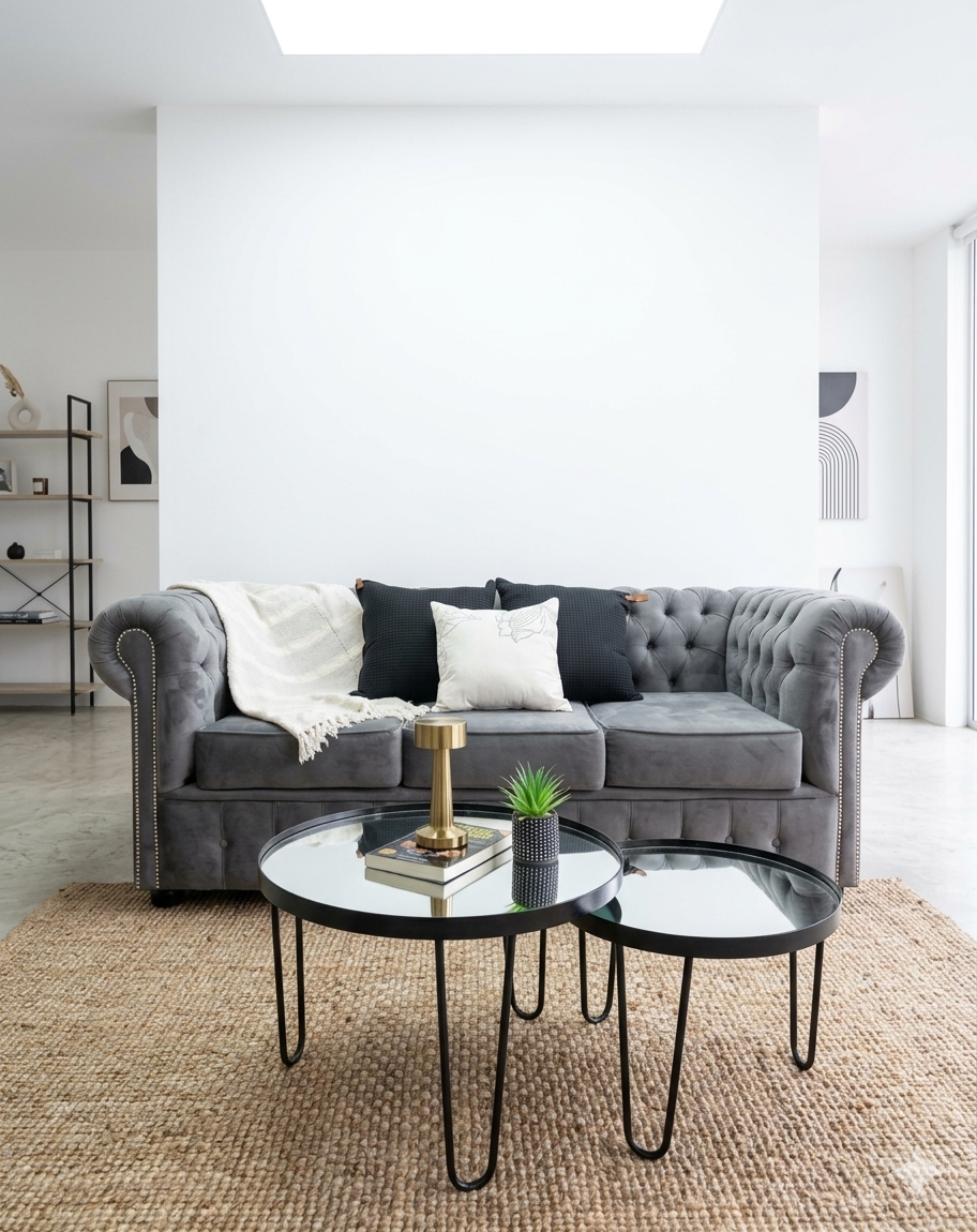 Sofa Chesterfield 3 Cuerpos