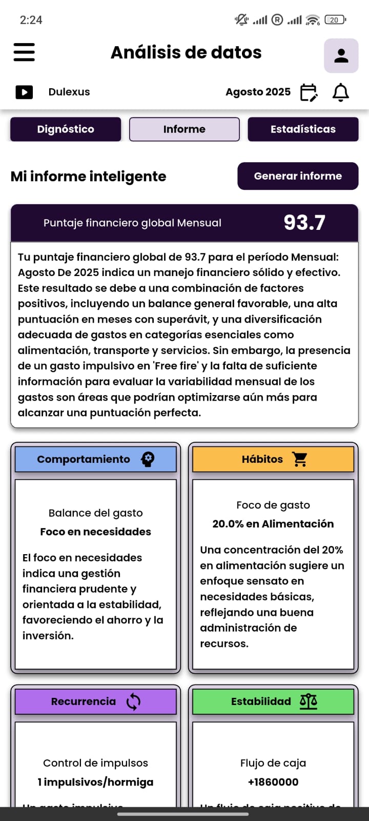 Análisis de datos y Reportes personalizados. - screen 1