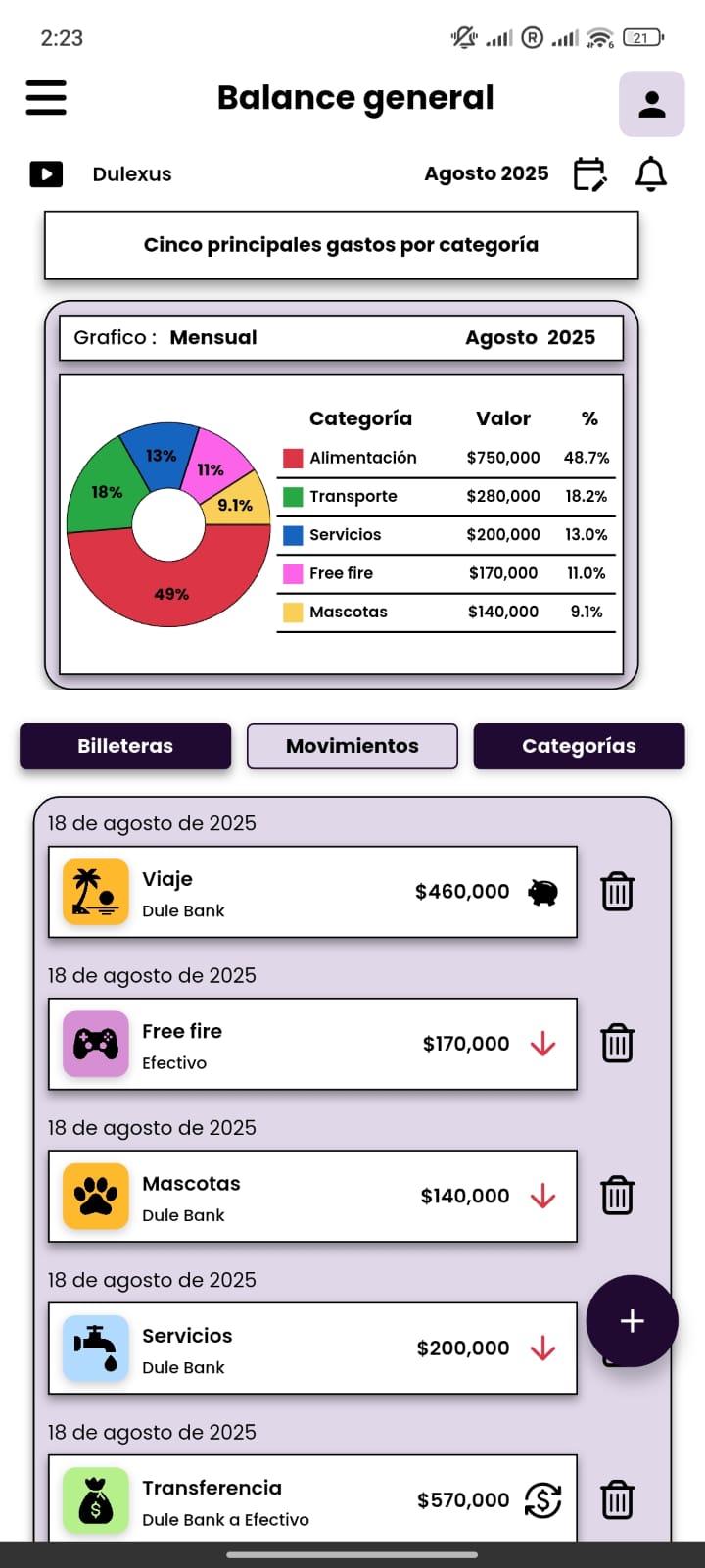 Balance General y Resumen Financiero - screen 1