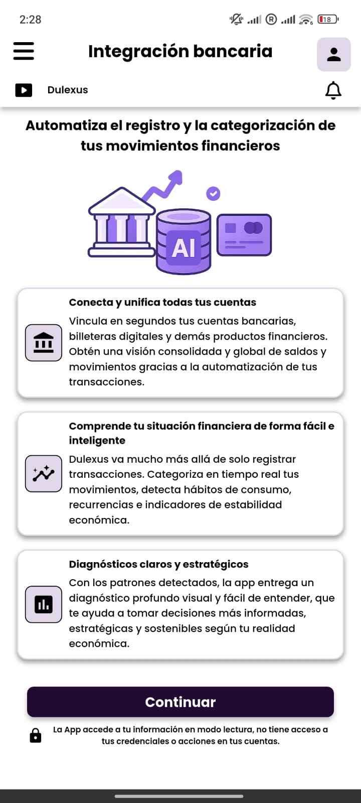 Integración Bancaria Automática - screen 1