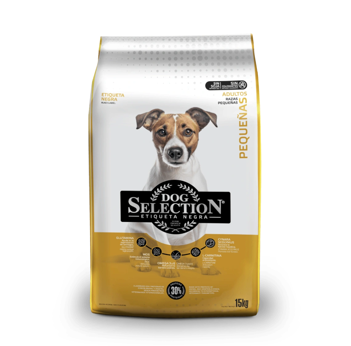DOG SELECTION ETIQUETA NEGRA AD.SMALL BREEDS X 15 KG