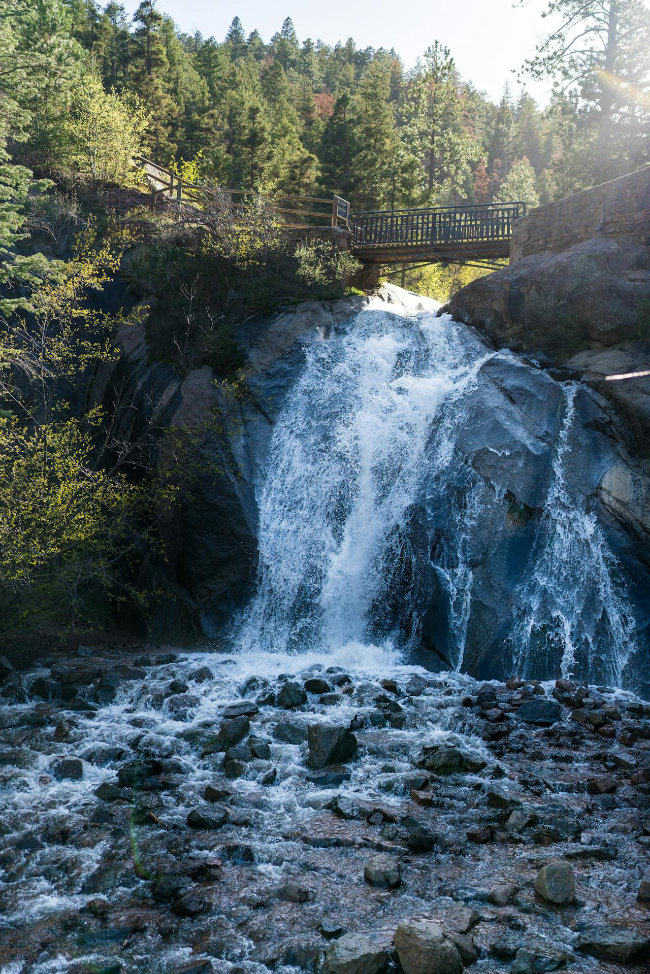 Photo by Tiffany Hooks of waterfalls in Colorado