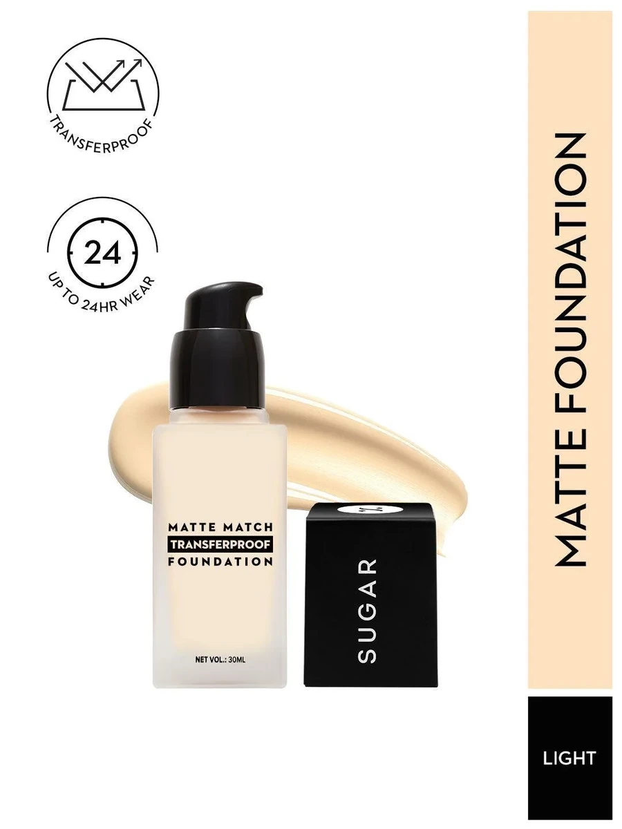 SUGAR Cosmetics India Matte Match Transferproof Foundation