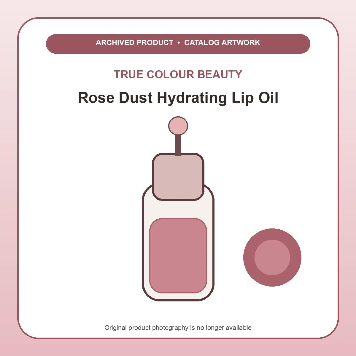True Colour Beauty Rose Dust Hydrating Lip Oil