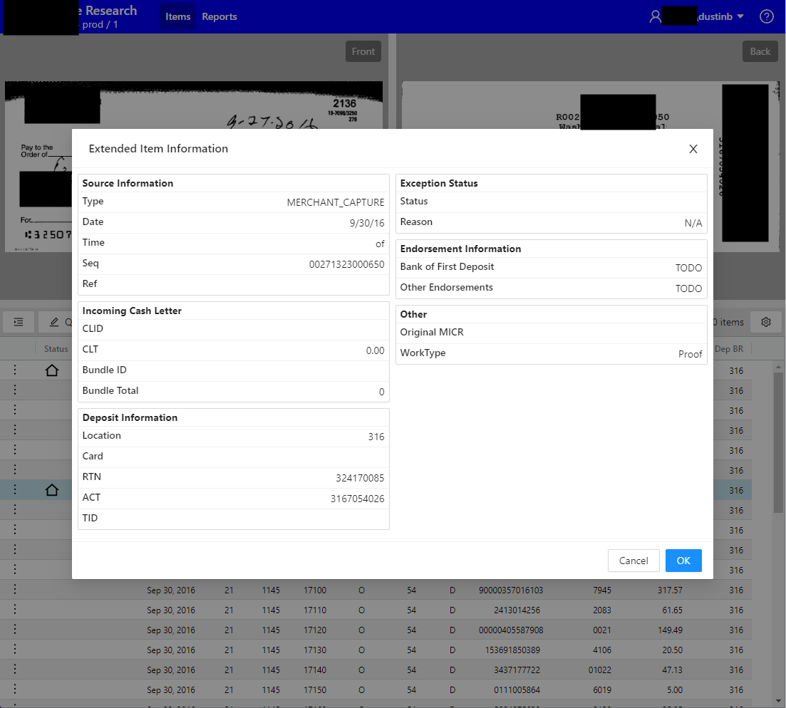 Research Transactions Extended