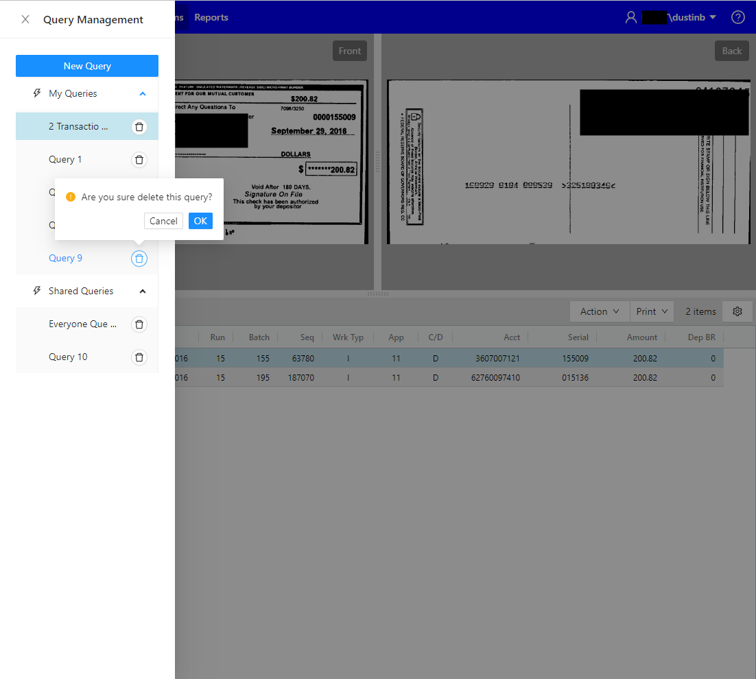 Query Management Edit