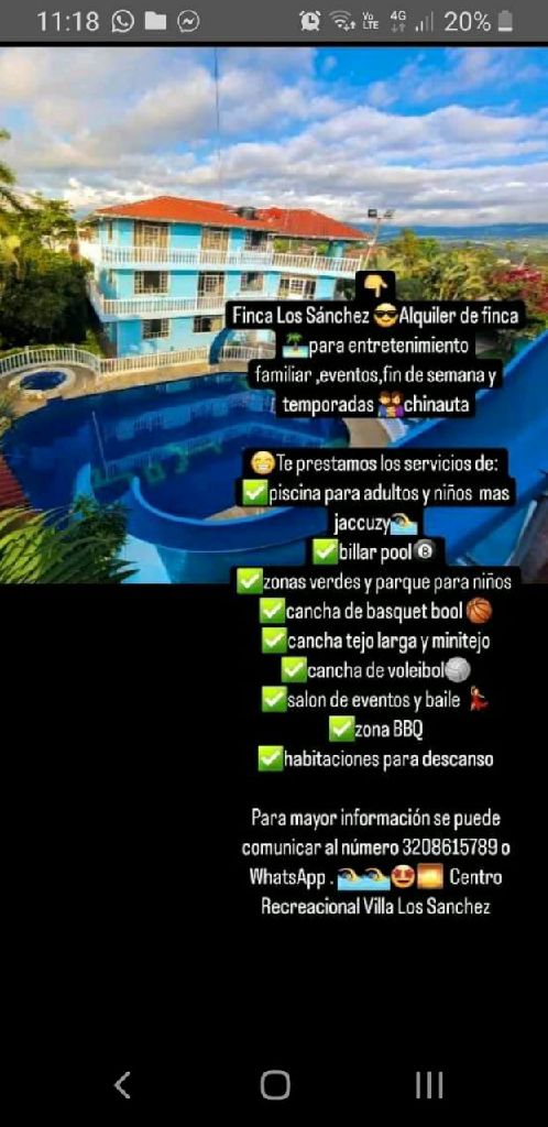 centro Recreacional villa los Sánchez – foto 1