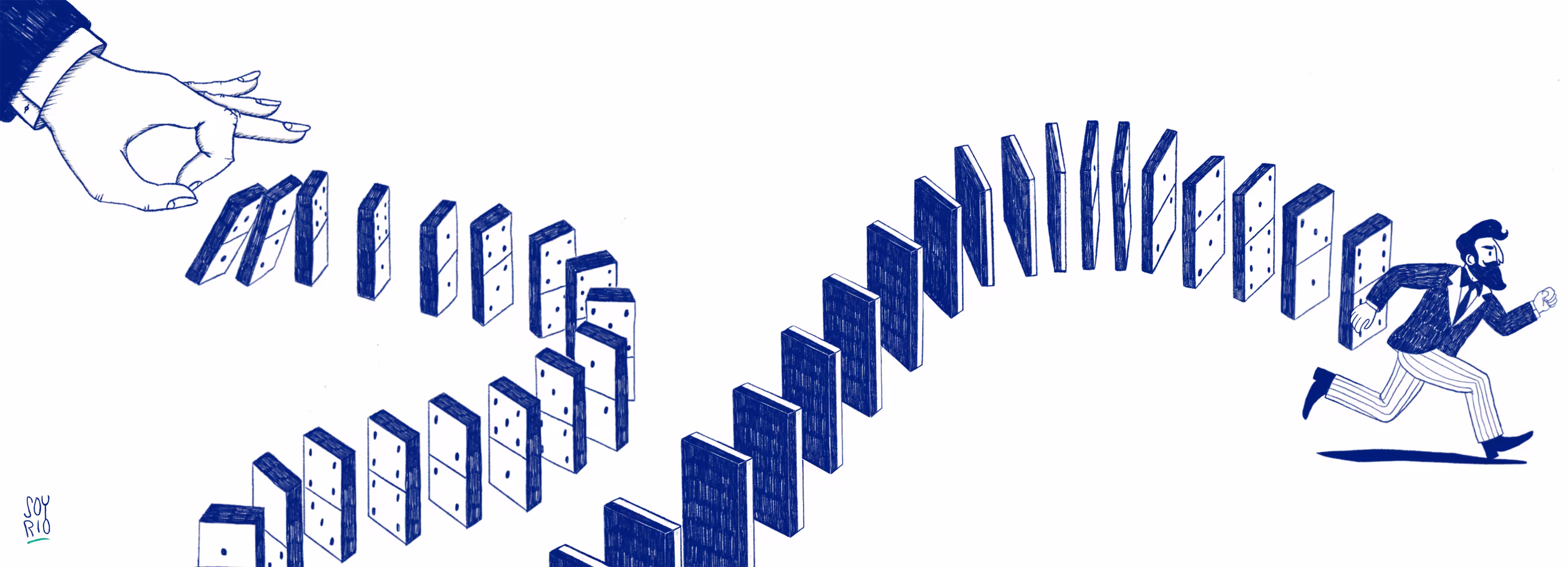 Ilustración de empresas cerradas según su industria