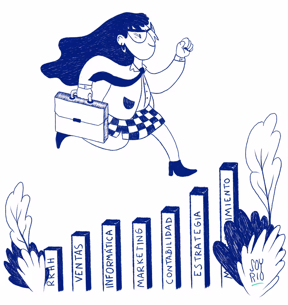 Ilustración de Atogu para empresas contratando por departamento que contrata