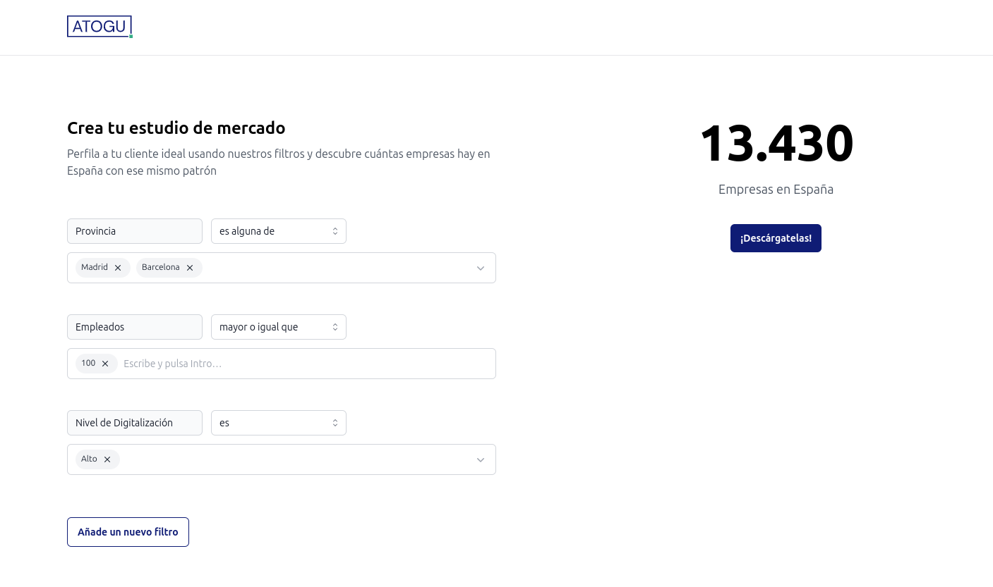 Captura del producto