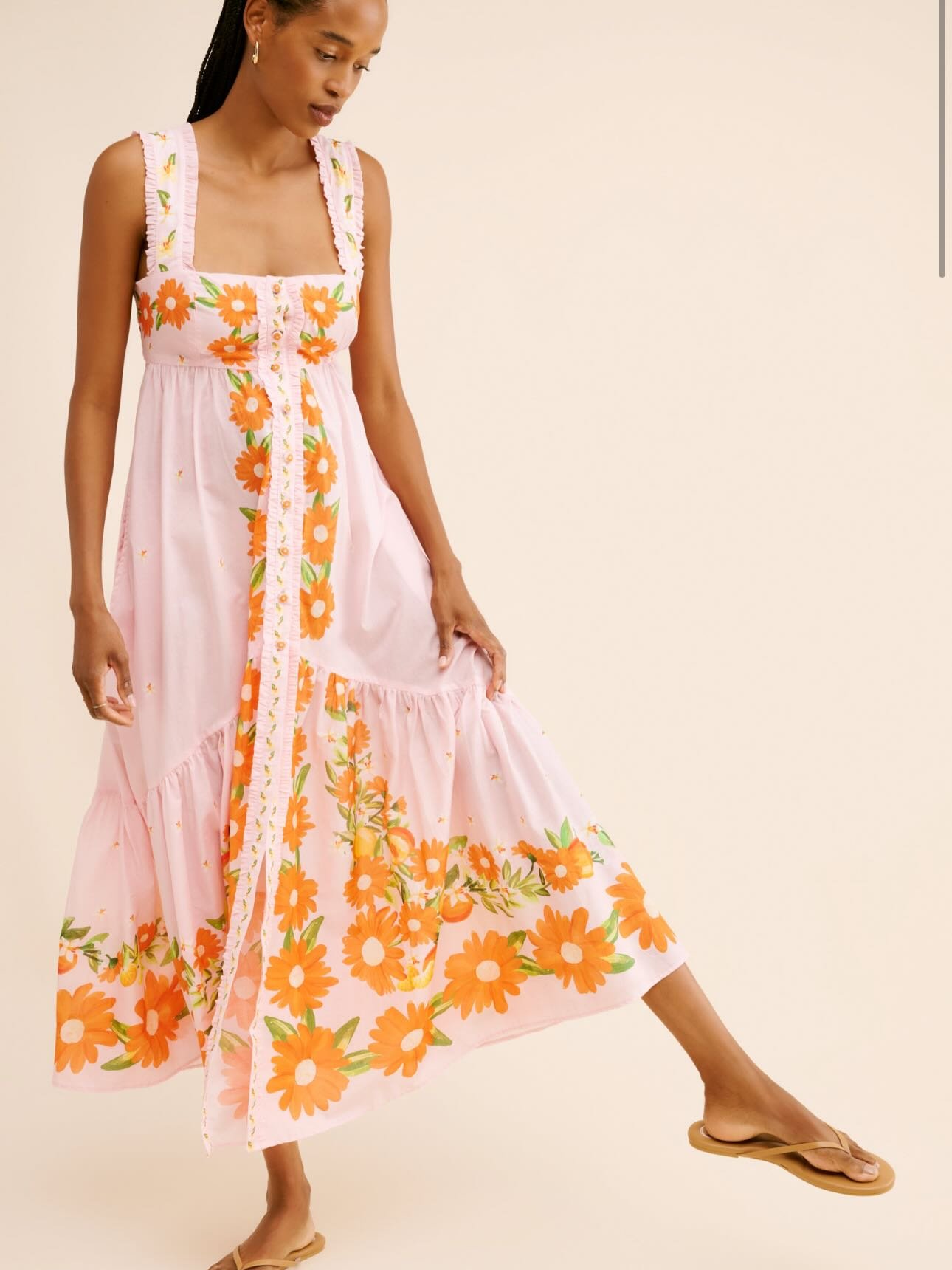 Farm Rio Papaya Salad Maxi Dress