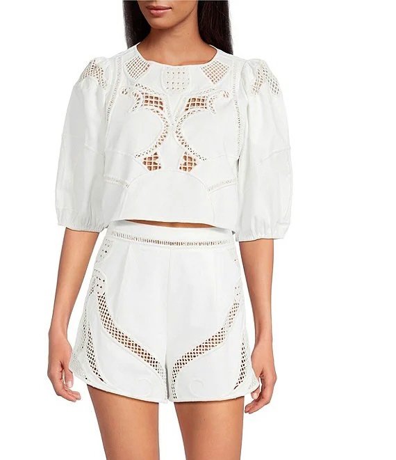 Gianni Bini Hillary Blouse & Sawyer Shorts Set