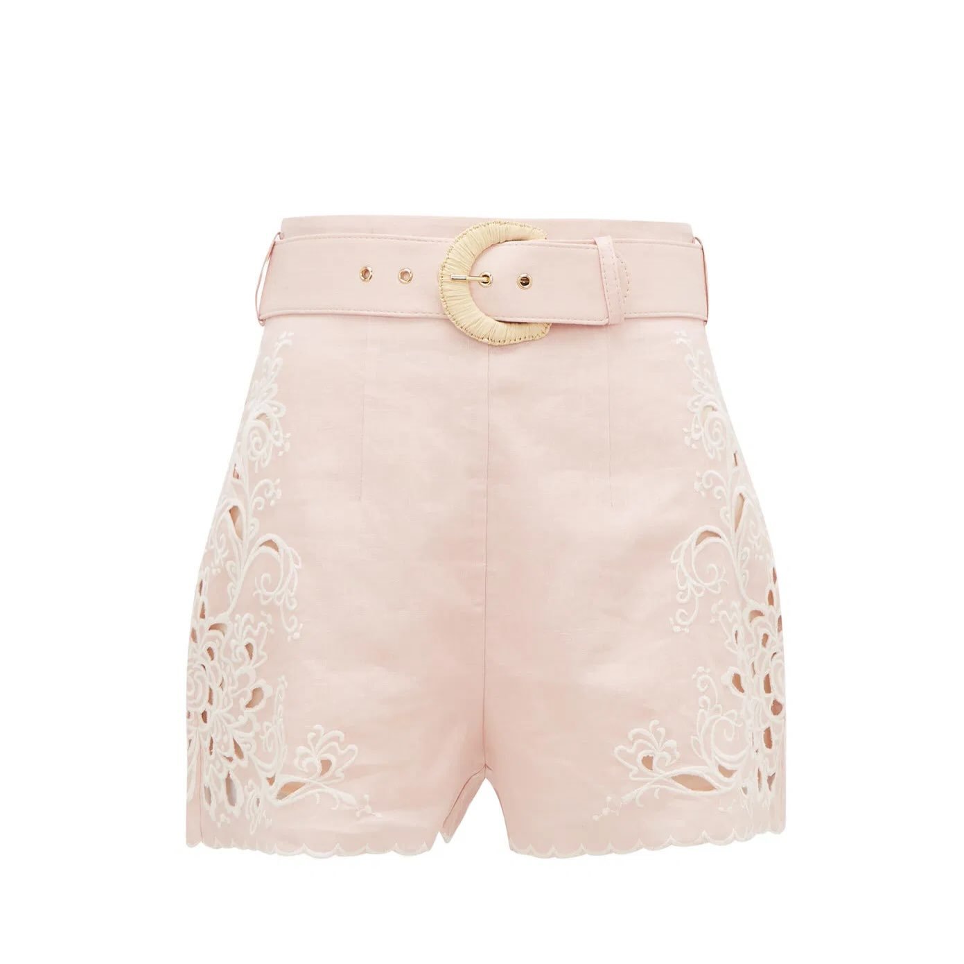 Zimmermann Freja Embroidered High Waist Short