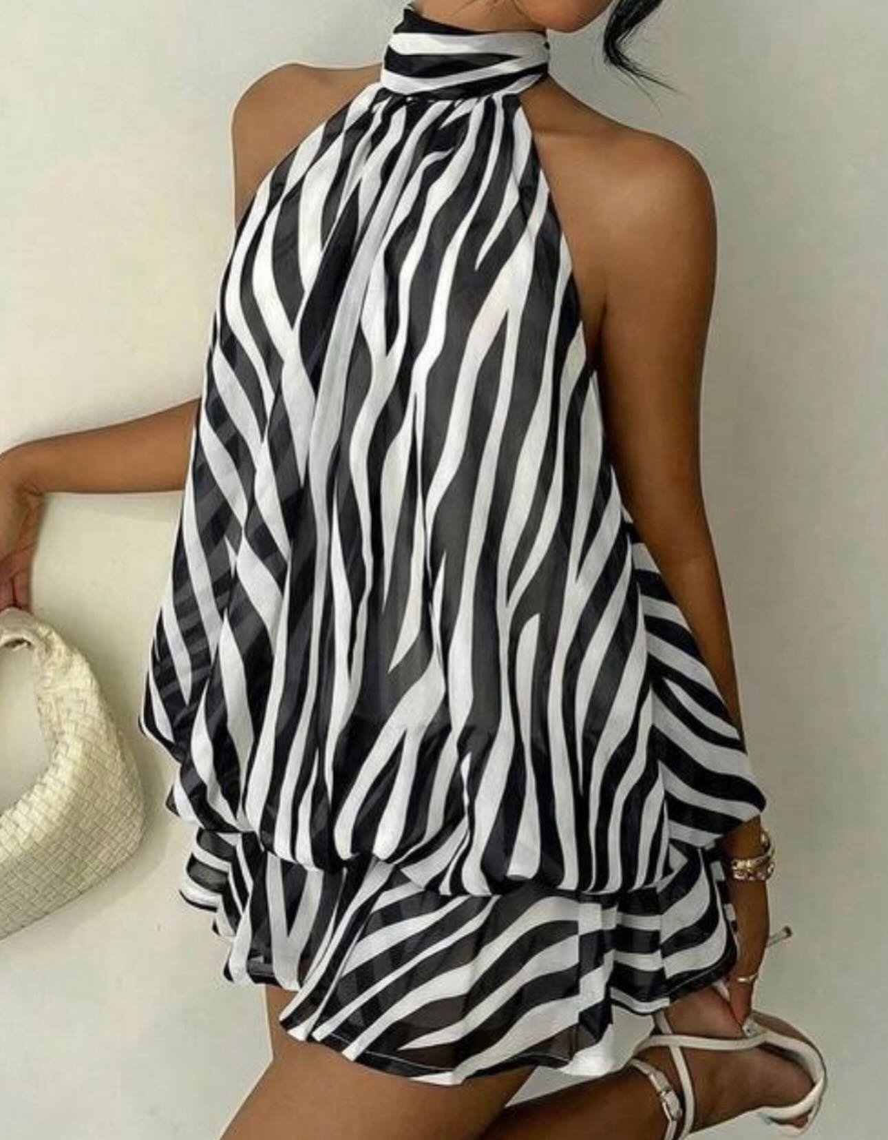 Unknown Zebra Bubble Dress