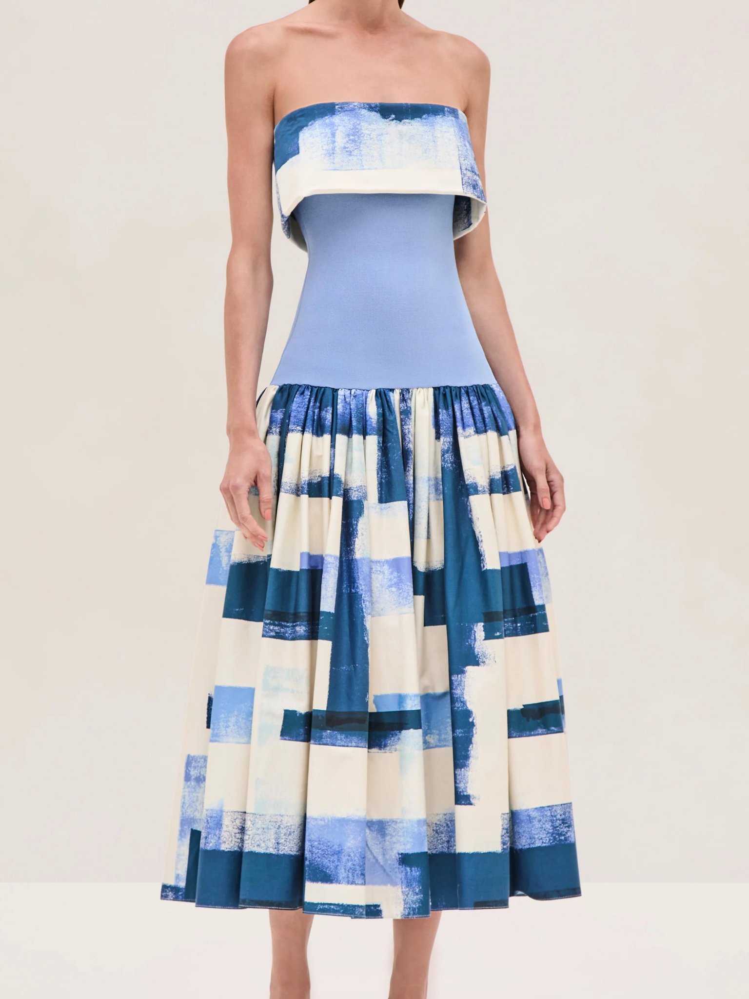 Alexis Robia Dress in Blue Brushstroke