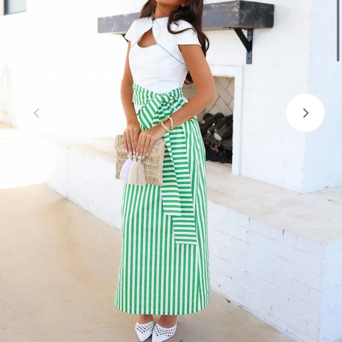 Cocolillys Yussi Collection Green Striped Set