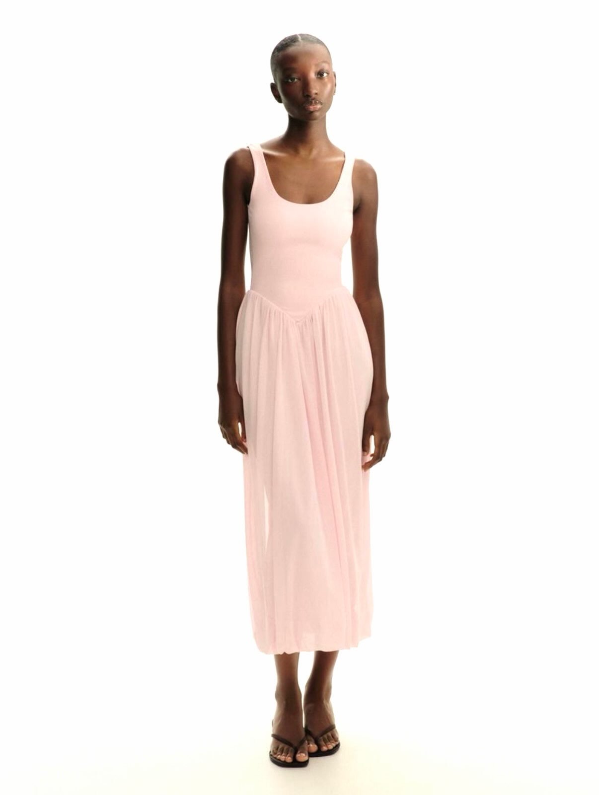 Contrast Tulle Dress