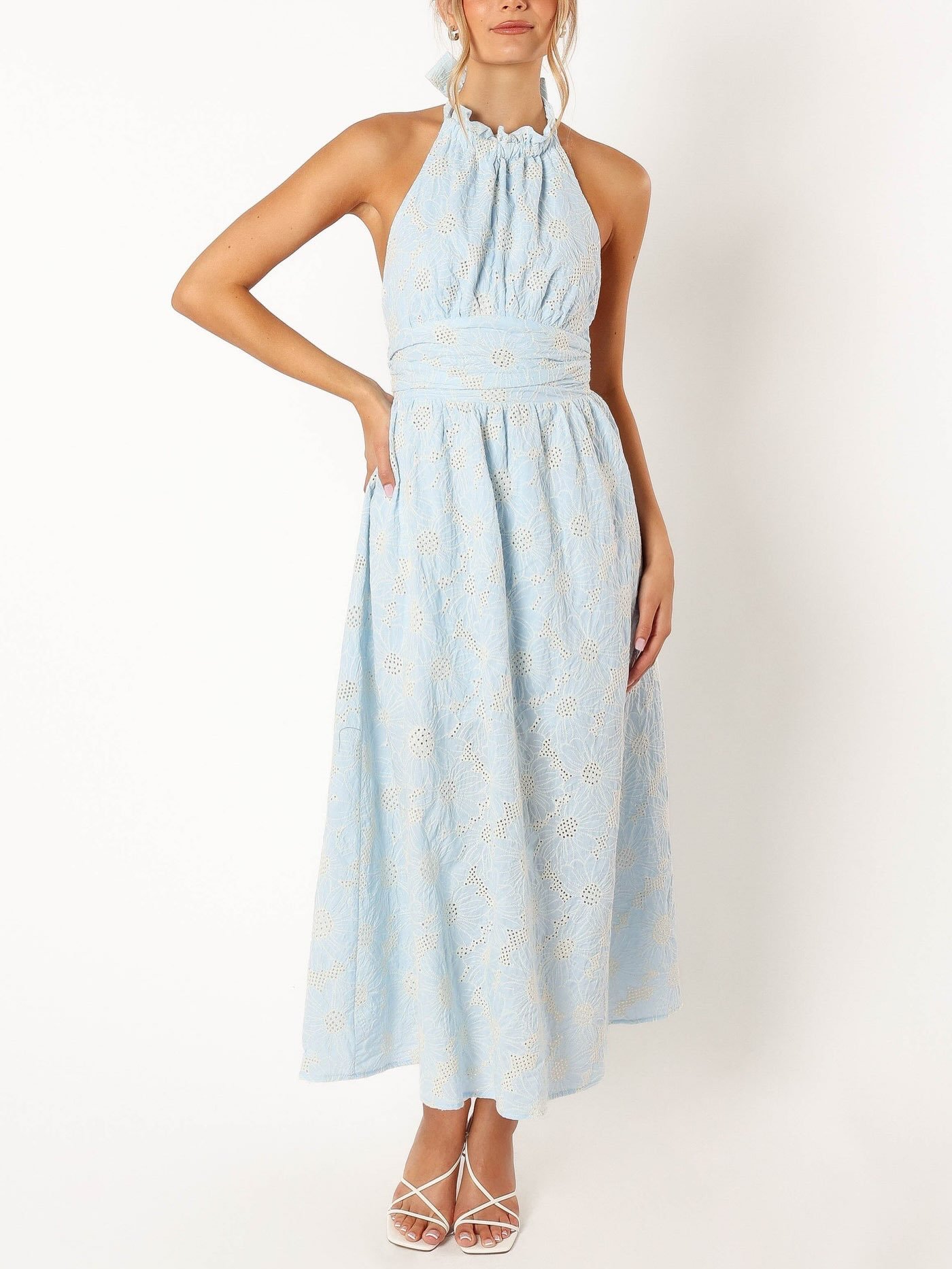 Taila Halter Neck Midi Dress