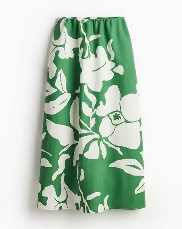 Leaf Print Skirt