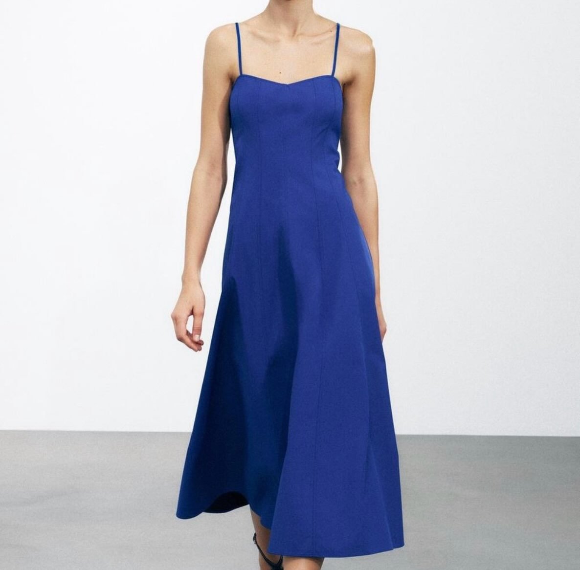 Poplin Midi Dress