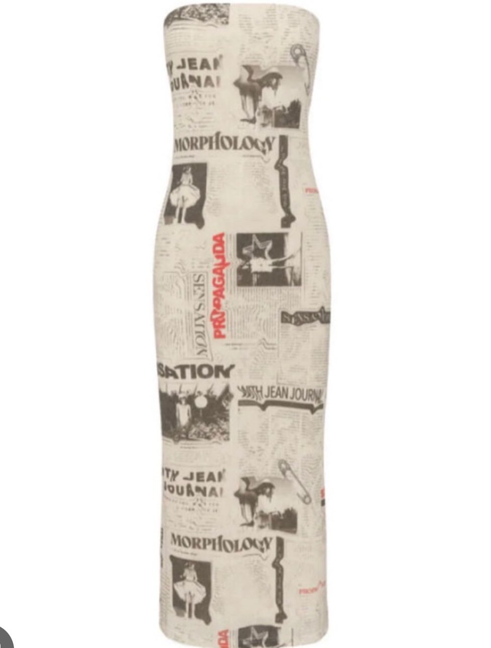 With Jean Newspaper Dress
