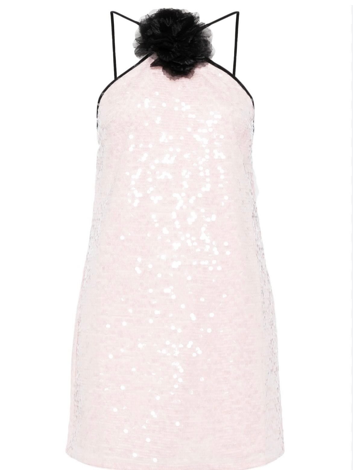 Pink Sequin Mini Dress