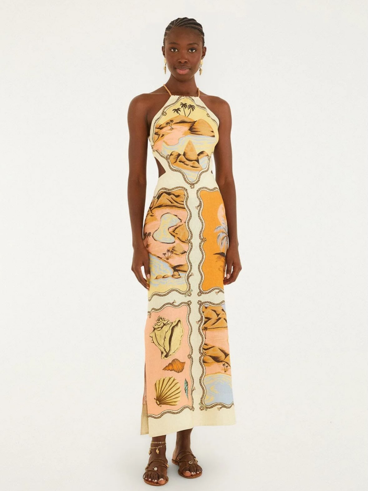 Farm Rio Souvenir Scarves Dress
