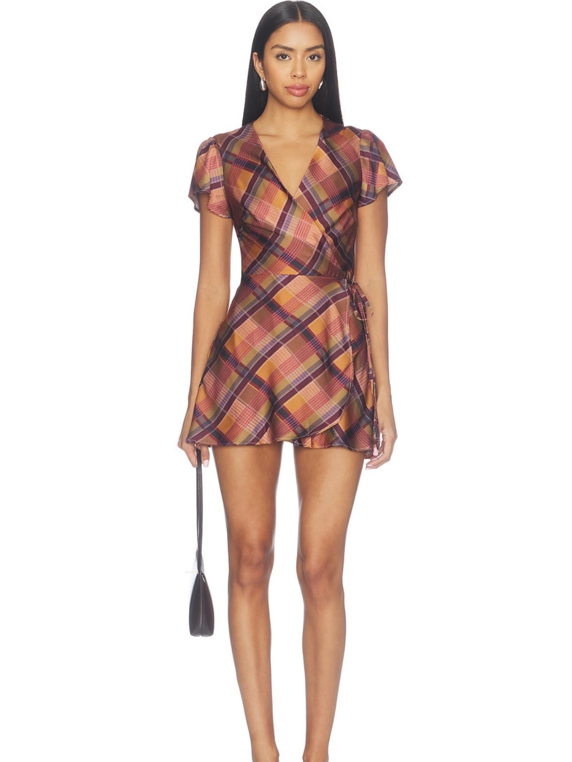 Show Me Your Mumu Whitney Wrap Mini Dress