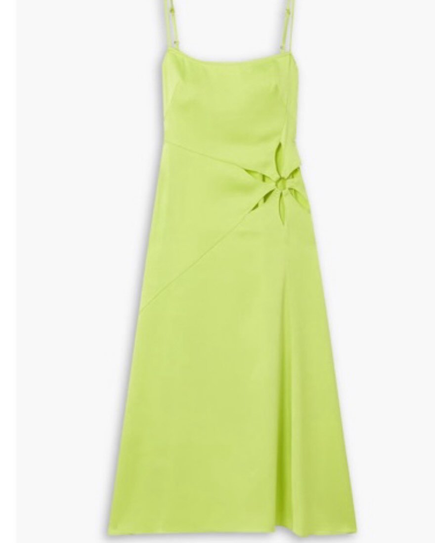 Cutout Lime Green Dress