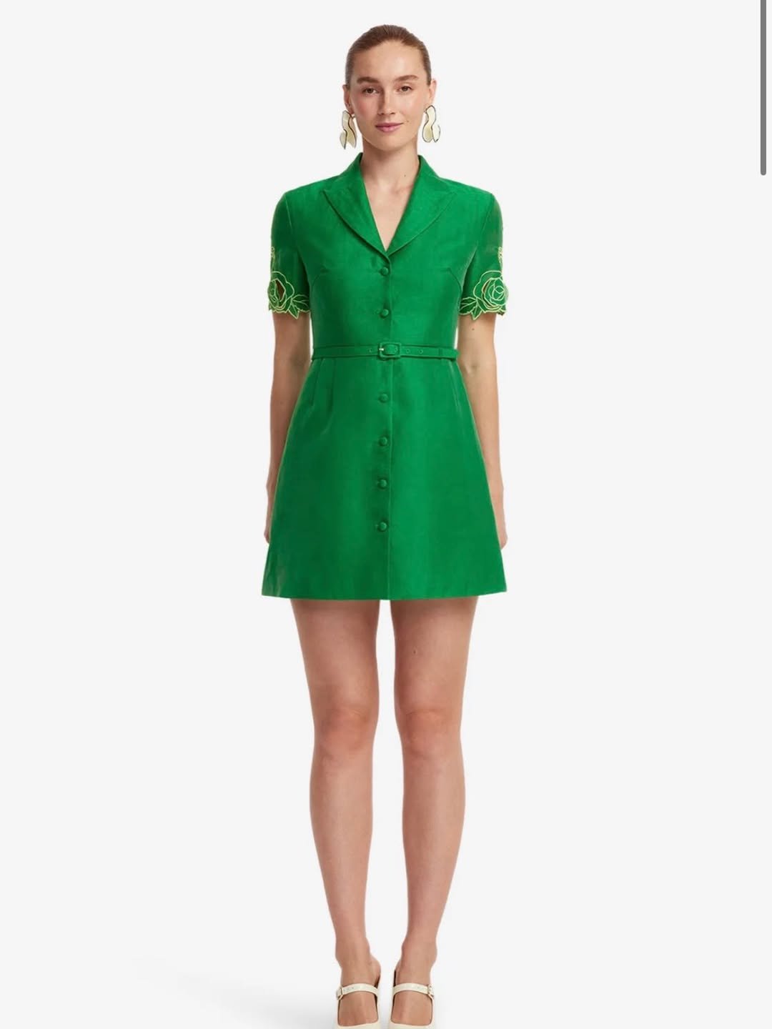 Brigitte Appliqué Mini Dress