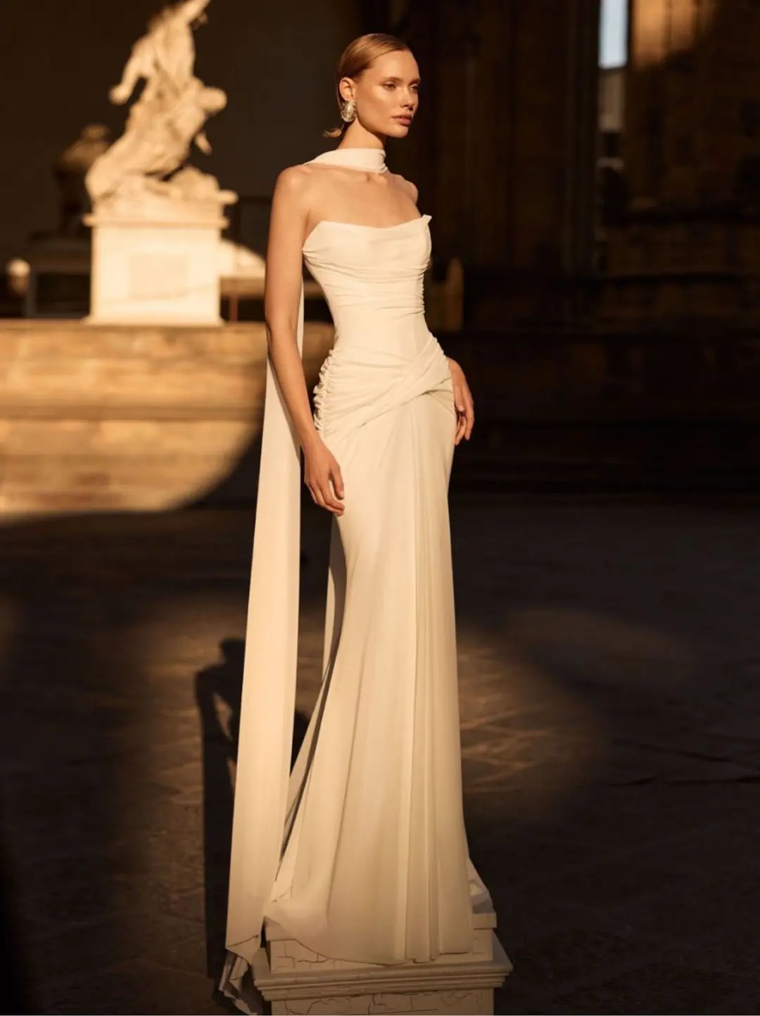 Floor-Length Bridal Scarf