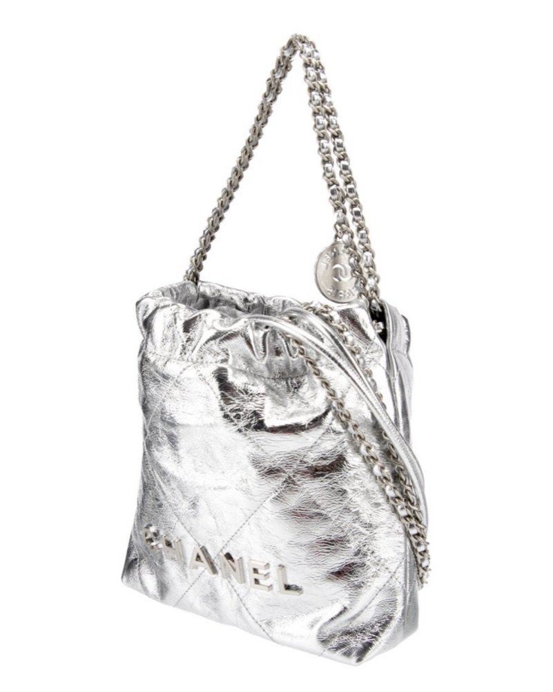 Chanel Silver 22 Mini