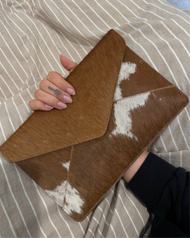 Genuine Cowhide Clutch