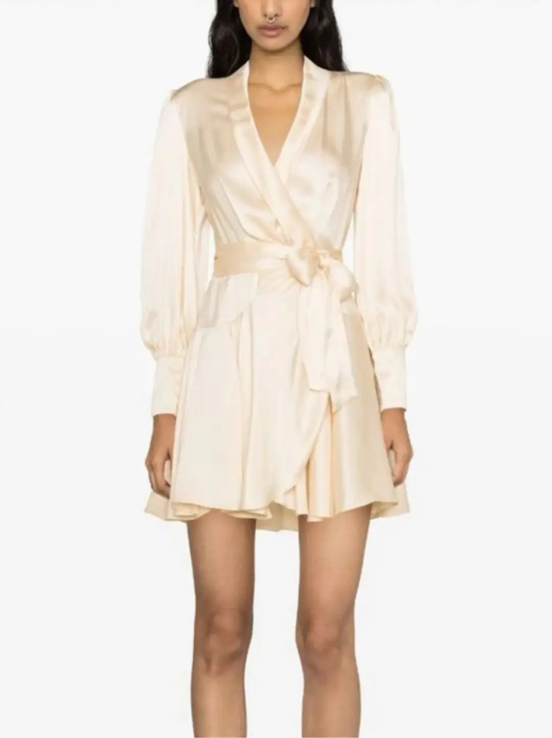 Silk Dress in Ivory