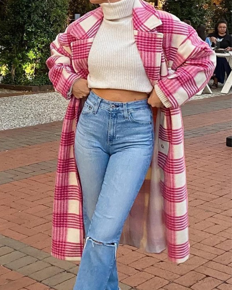 Pink Trench Coat