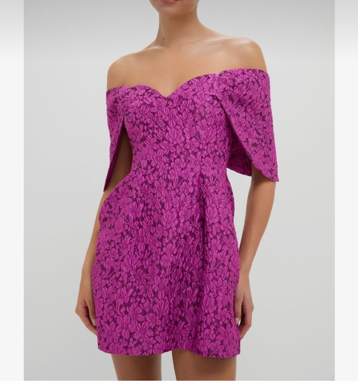 HYACINTH HOUSE Wildberry Jacquard Kara Mini Dress