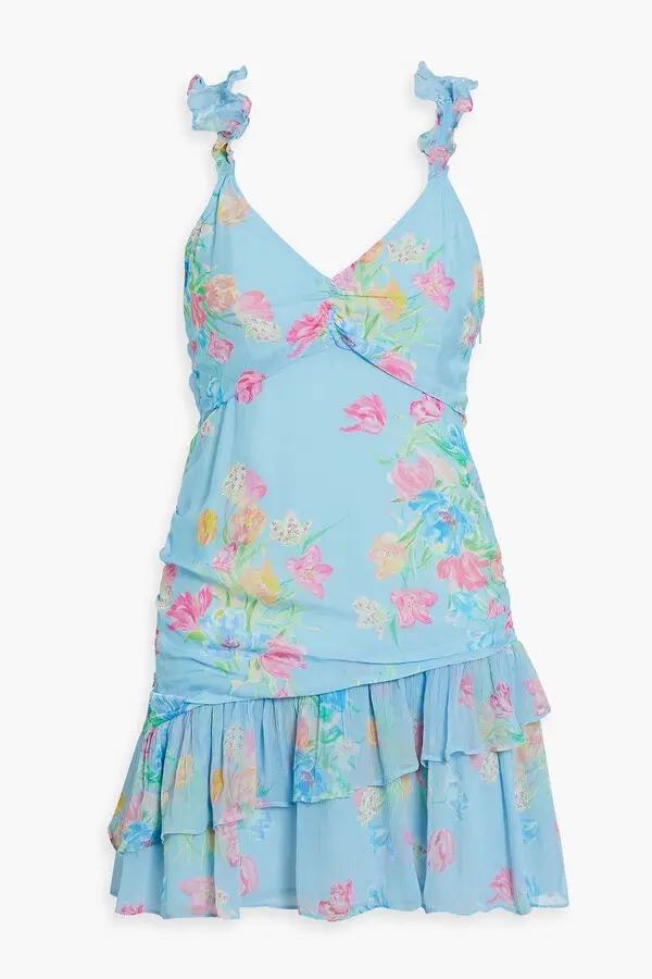 Loveshackfancy Desra Georgette Voile Mini Dress