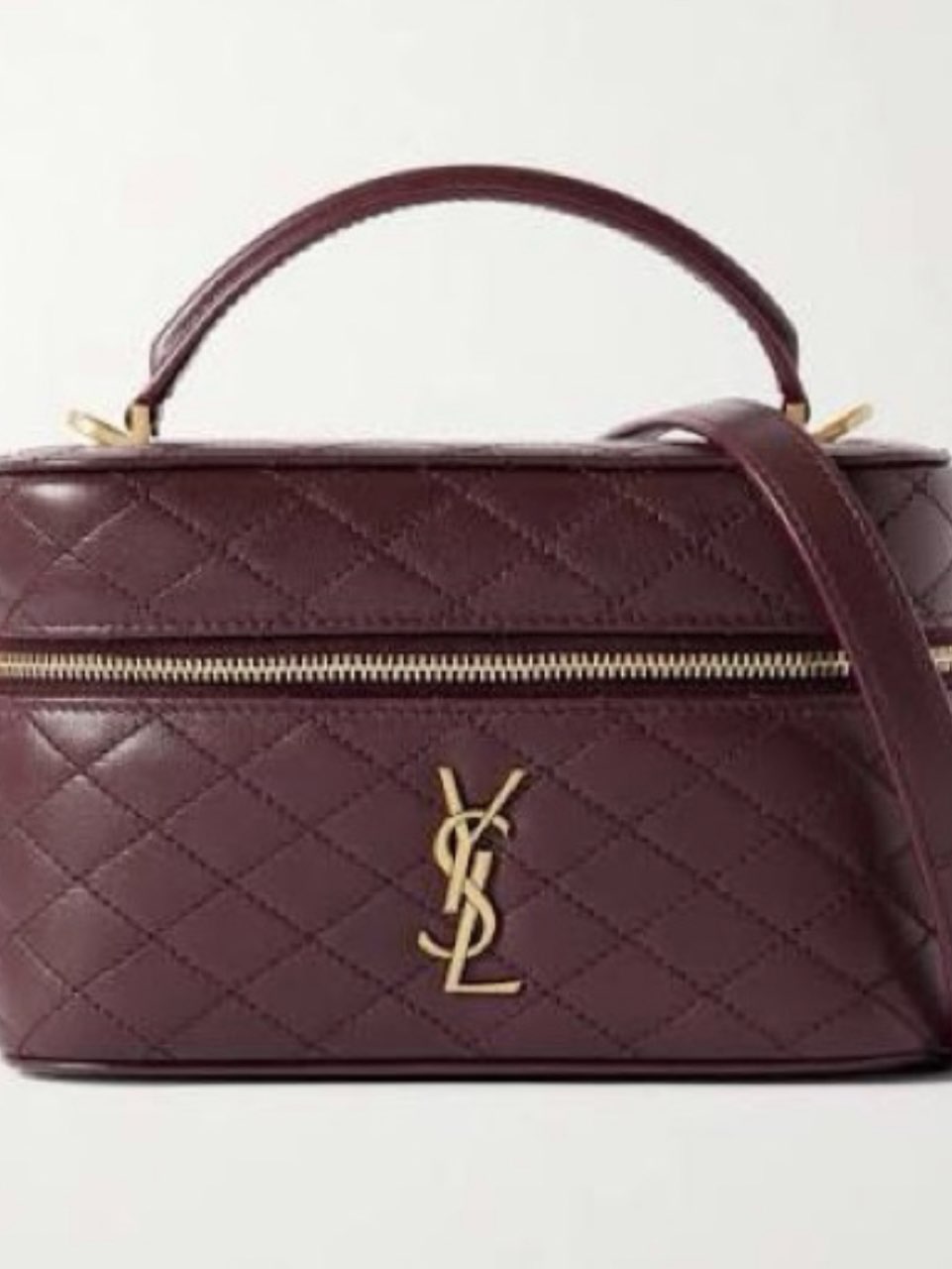 Saint Laurent Quilted Leather Vanity Case