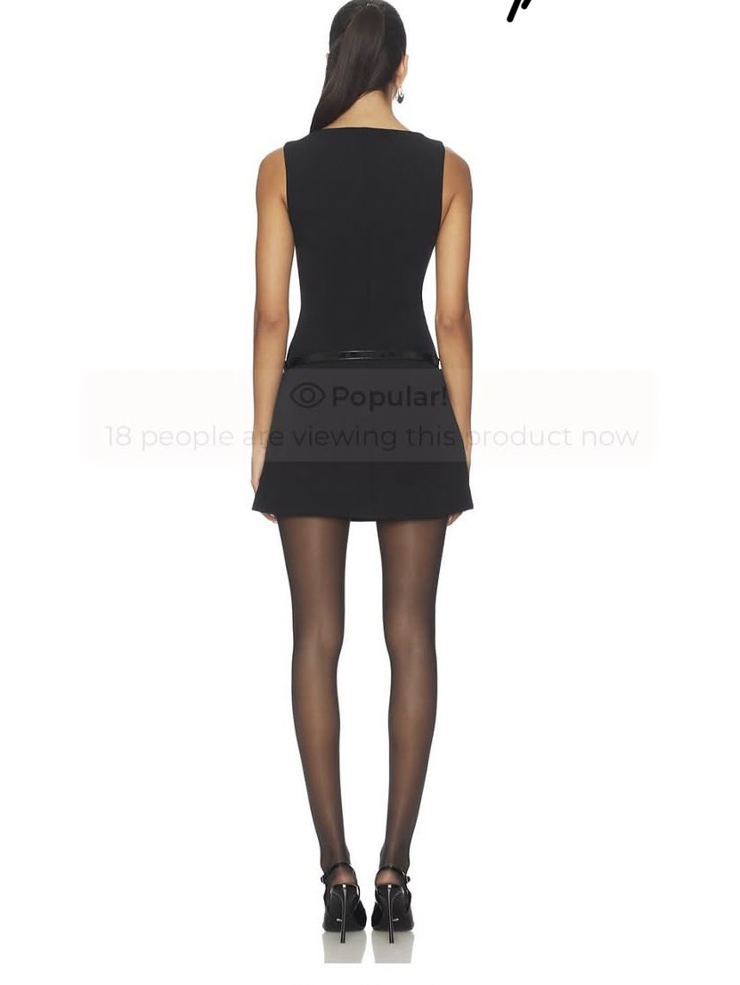 Classic Black Sleeveless Mini Dress