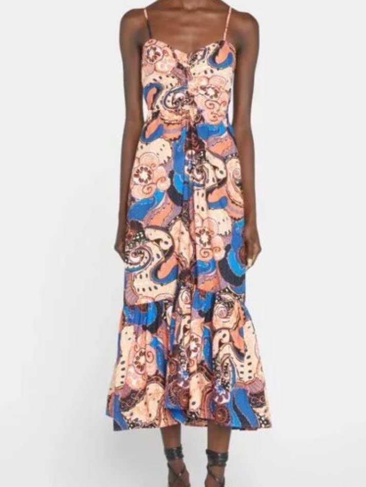ALC Orange and Blue Midi