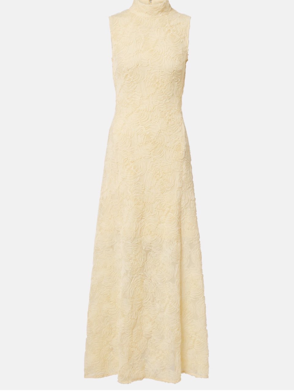 Floral Mesh Sleeveless Maxi