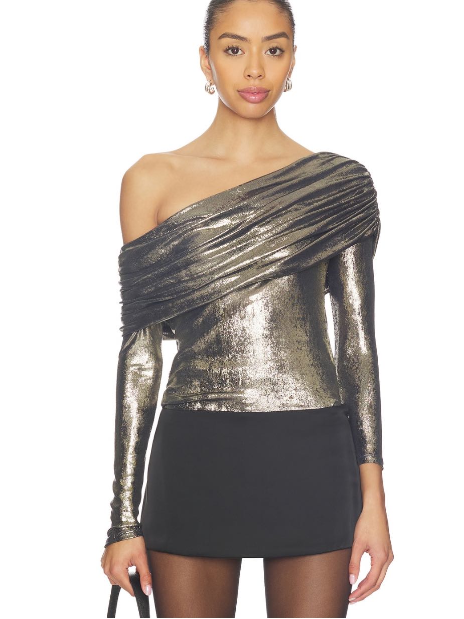 Jazz Top in Black & Gold