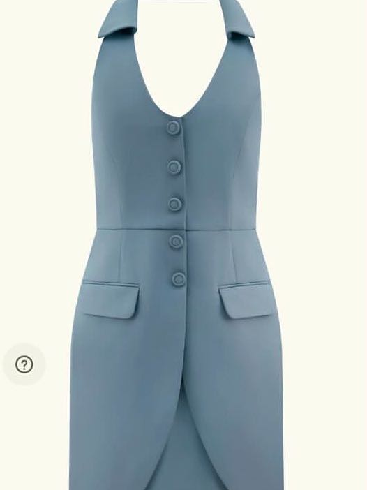 Meshki Blue Halter Dress