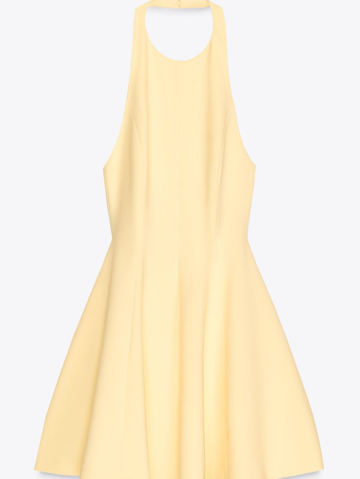 Yellow mini dress
