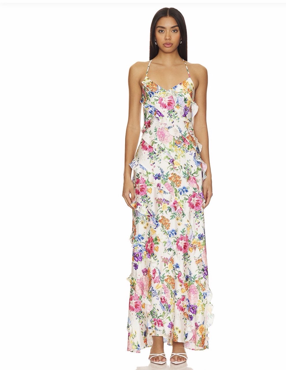 Romance Ruffle Maxi Dress