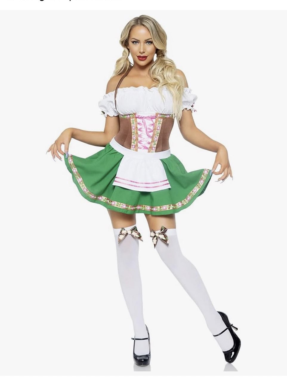 Green and Brown Dirndl Costume