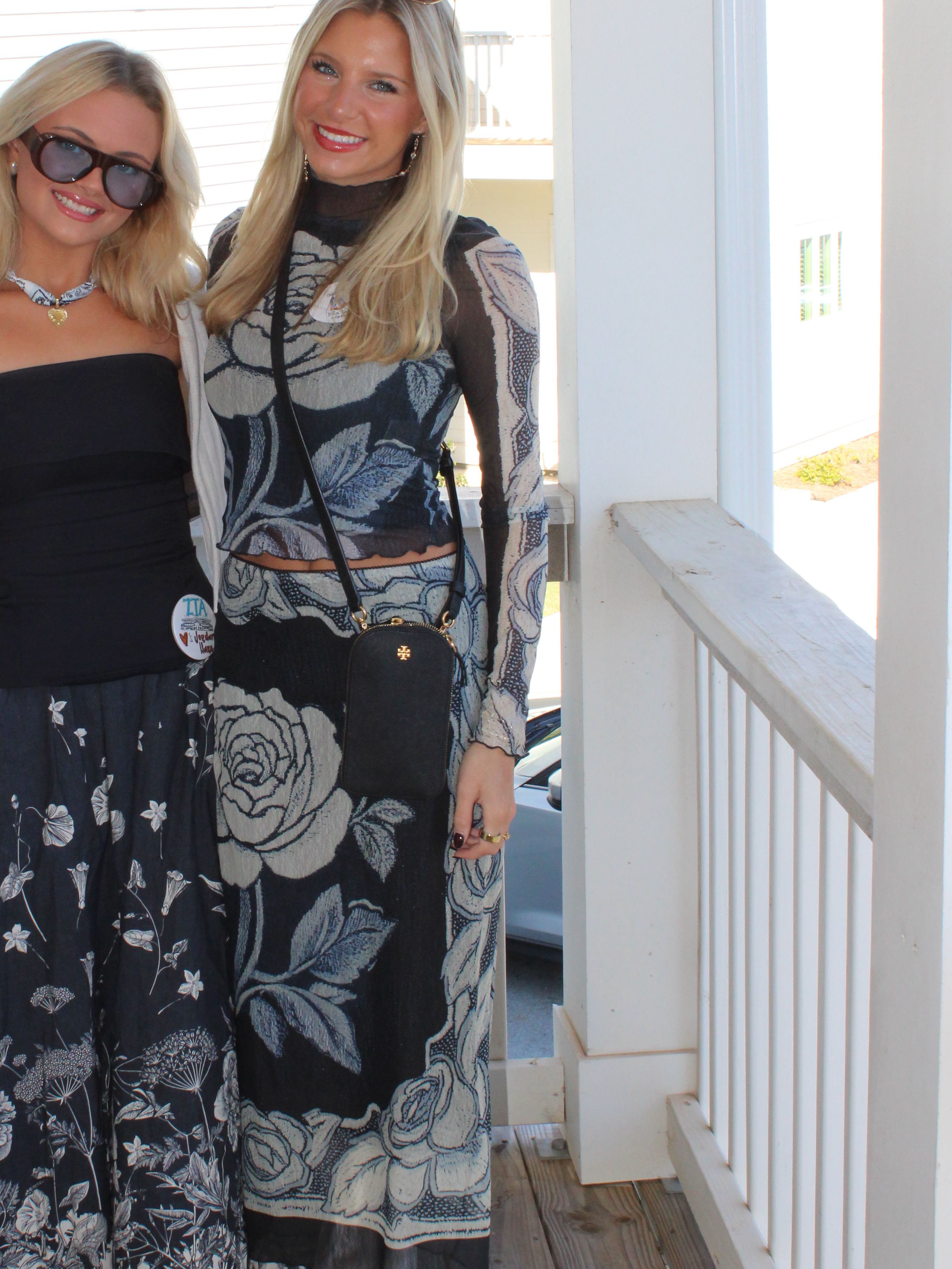 The Shadow Printed Midi Skirt Set
