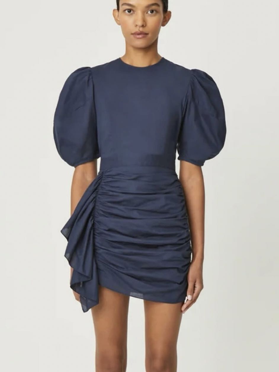 Rhode navy Pia mini dress